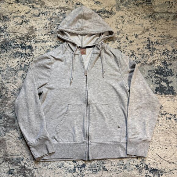 Juicy Couture Tops - Y2K 2000s Juicy Couture Gray Sweatshirt Full Zip XL Vintage